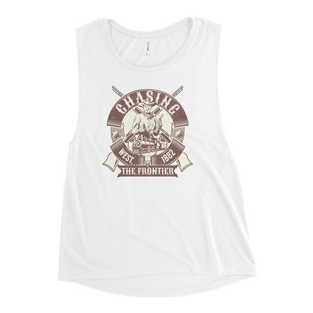 [ID: 271-G360] Chasing the Frontier Women's Muscle Tank
