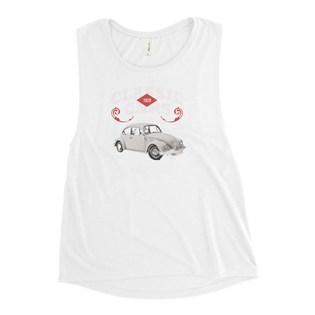 [ID: 271-G382] Classic Cars Women's Muscle Tank