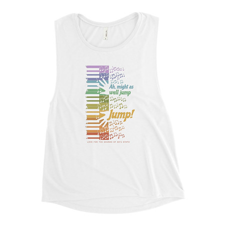 [ID: 271-G410] Colorful Retro Keyboard Women's Muscle Tank