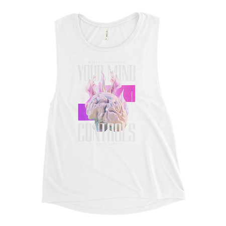 [ID: 271-G414] Control your Mind Women's Muscle Tank