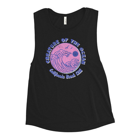 [ID: 271-G435] Creature of the Ocean Women's Muscle Tank