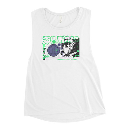 [ID: 271-G455] Cyber Angels - Y2k Girl Anime Women's Muscle Tank