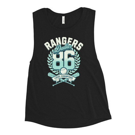 [ID: 271-G464] Dallas Rangers - Old School Sports Women's Muscle Tank