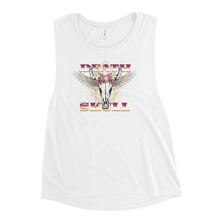 [ID: 271-G474] Deah Skull Women's Muscle Tank