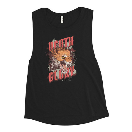 [ID: 271-G479] Death or Glory - Fierce Animal Women's Muscle Tank