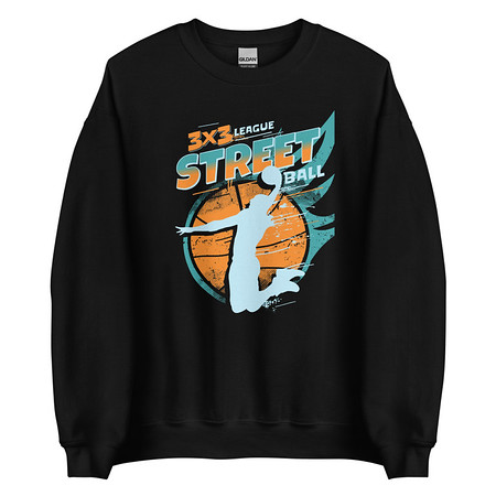 [ID: 145-G6] 3x3 Basketball League Unisex Crew Neck Sweatshirt