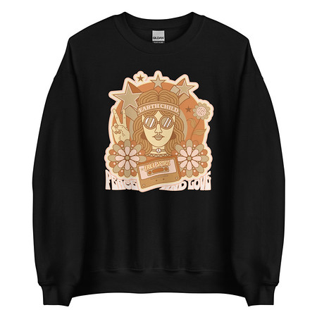 [ID: 145-G11] 60s tee design Unisex Crew Neck Sweatshirt