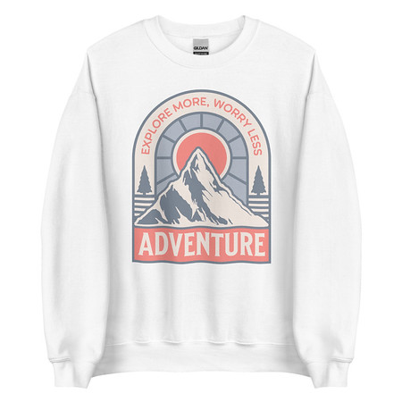 [ID: 145-G25] Adventure - Mountain Climbing Unisex Crew Neck Sweatshirt