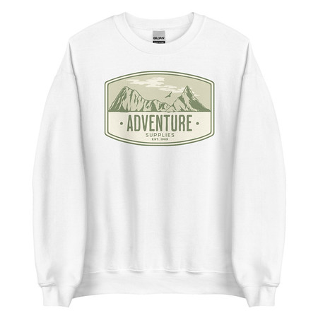 [ID: 145-G32] Adventure Supplies - Mountain Unisex Crew Neck Sweatshirt