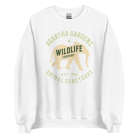 [ID: 145-G33] Agartha Gardens Wildlife - Animal Sanctuary Unisex Crew Neck Sweatshirt