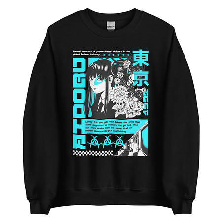 [ID: 145-G35] Aidoru - Japanese Anime Girl Unisex Crew Neck Sweatshirt