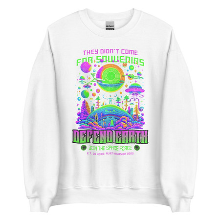 [ID: 145-G38] Alien Invasion Unisex Crew Neck Sweatshirt