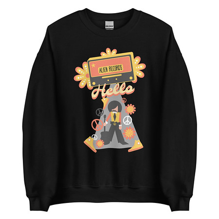 [ID: 145-G39] Alien Records  Unisex Crew Neck Sweatshirt