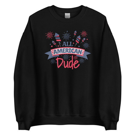 [ID: 145-G42] All American Unisex Crew Neck Sweatshirt