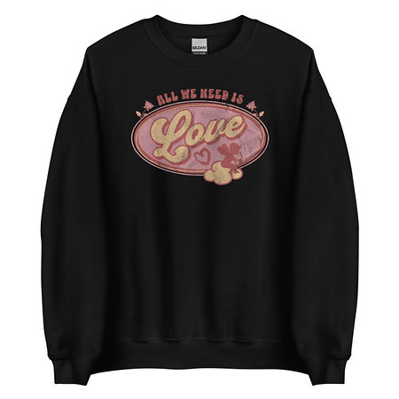 [ID: 145-G48] All We Need Is Love - Cupid Unisex Crew Neck Sweatshirt