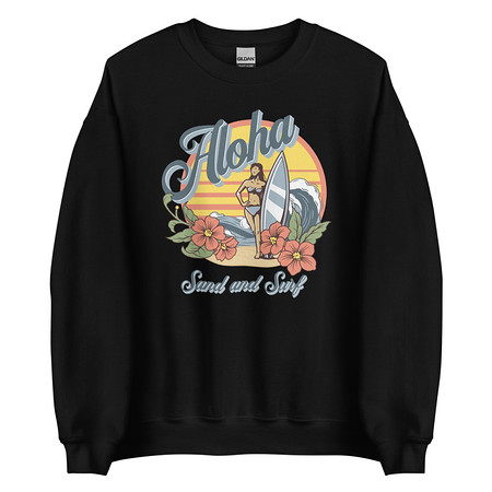 [ID: 145-G53] Aloha Unisex Crew Neck Sweatshirt