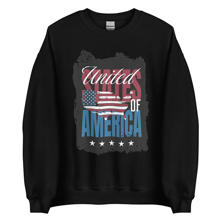 [ID: 145-G59] America (3) Unisex Crew Neck Sweatshirt