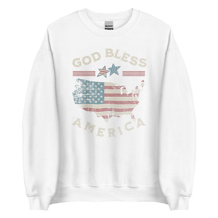 [ID: 145-G60] America - Land Of The Free Unisex Crew Neck Sweatshirt