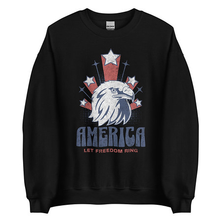 [ID: 145-G63] America Unisex Crew Neck Sweatshirt