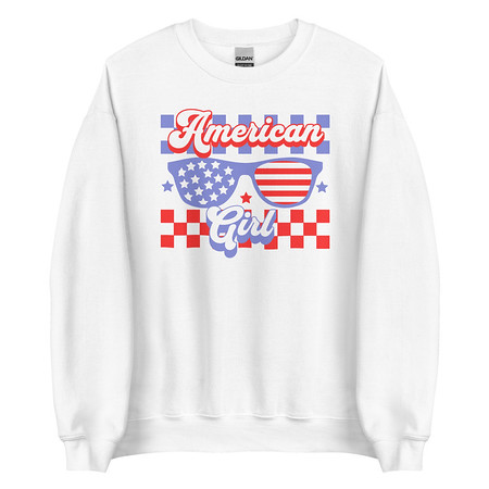 [ID: 145-G72] American girl Unisex Crew Neck Sweatshirt