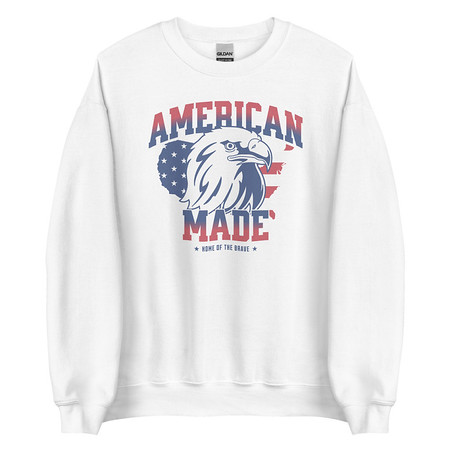 [ID: 145-G76] American Made Unisex Crew Neck Sweatshirt