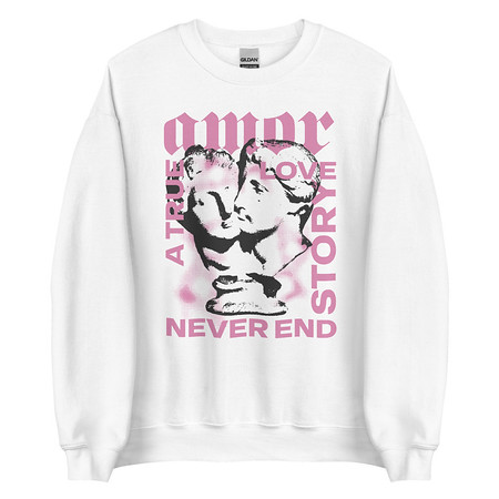 [ID: 145-G77] Amor Unisex Crew Neck Sweatshirt