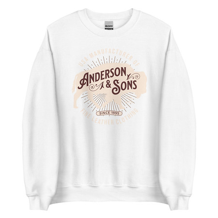 [ID: 145-G80] Anderson & Sons Leather Clothing - Buffalo Unisex Crew Neck Sweatshirt