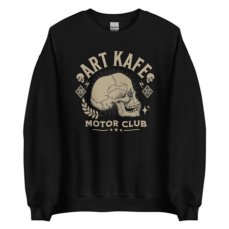 [ID: 145-G103] Art Kafe Motor Club Unisex Crew Neck Sweatshirt