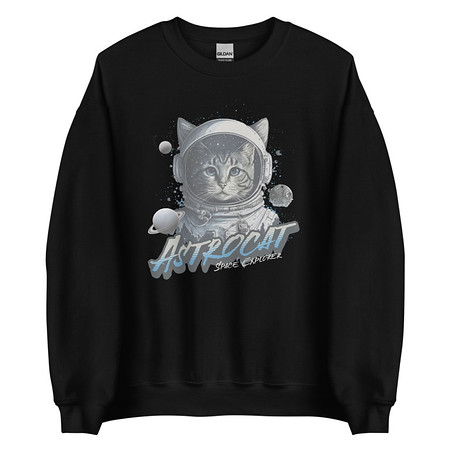 [ID: 145-G109] Astrocat Unisex Crew Neck Sweatshirt