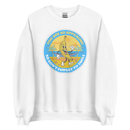 [ID: 145-G135] Banana project _-) Unisex Crew Neck Sweatshirt
