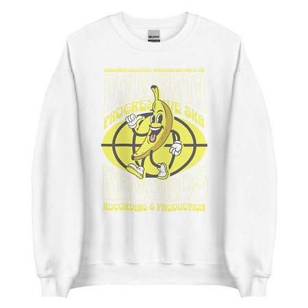 [ID: 145-G136] Banana Records - Comic Character Unisex Crew Neck Sweatshirt