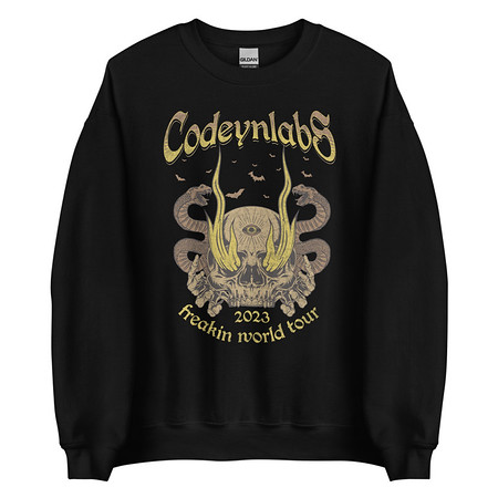 [ID: 145-G137] Band Merchandise Tour Illustration Unisex Crew Neck Sweatshirt