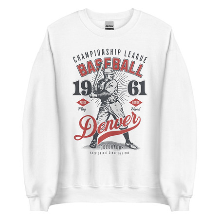 [ID: 145-G140] Baseball Championship League - University Sports Team Unisex Crew Neck Sweatshirt