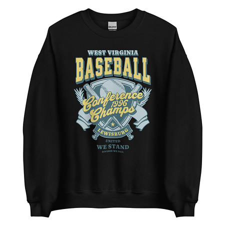 [ID: 145-G141] Baseball Conference Championships - Athlectic Badge Unisex Crew Neck Sweatshirt