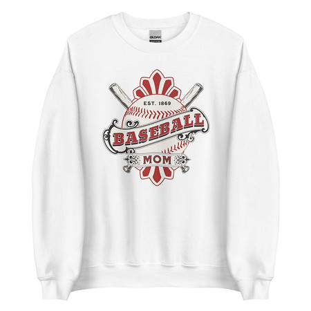 [ID: 145-G144] Baseball Mom Unisex Crew Neck Sweatshirt
