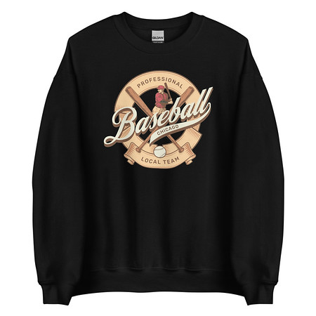 [ID: 145-G145] Baseball Team - College Sports Unisex Crew Neck Sweatshirt