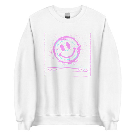 [ID: 145-G155] Be Happy ! Unisex Crew Neck Sweatshirt