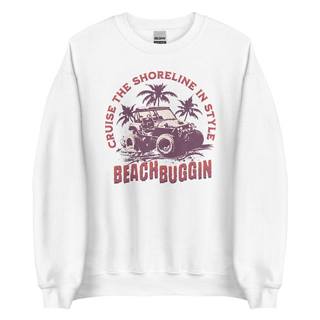 [ID: 145-G163] BEACH BUGGIN Unisex Crew Neck Sweatshirt