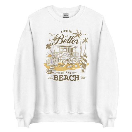 [ID: 145-G167] Beach Life - Outdoor Unisex Crew Neck Sweatshirt