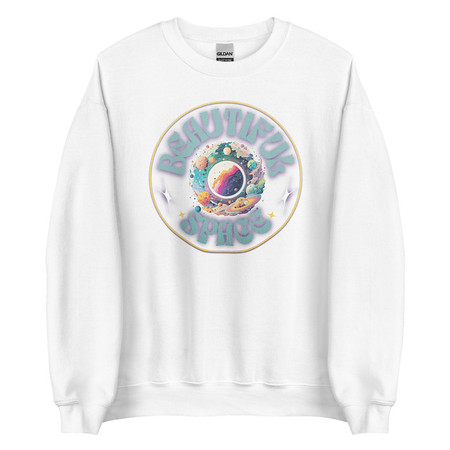 [ID: 145-G173] Beautiful Space Unisex Crew Neck Sweatshirt