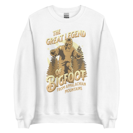 [ID: 145-G206] Bigfoot Legend  - Appalachian Forest Unisex Crew Neck Sweatshirt