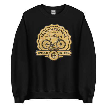 [ID: 145-G207] Bikecycle Station Co. - Sports Unisex Crew Neck Sweatshirt