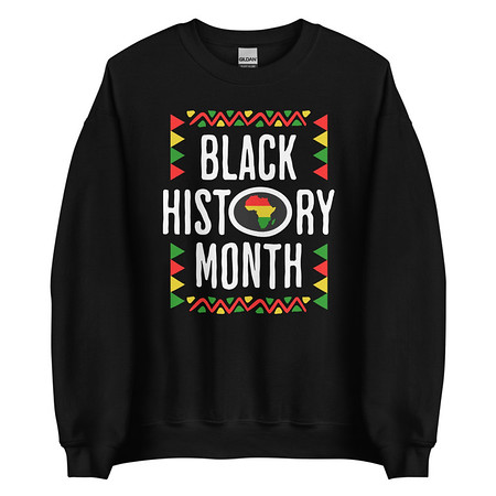 [ID: 145-G220] Black History Month - African American Culture Unisex Crew Neck Sweatshirt