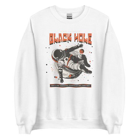 [ID: 145-G224] Black Hole Unisex Crew Neck Sweatshirt