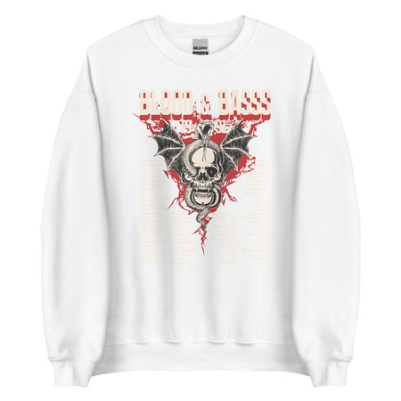 [ID: 145-G236] Blood & Basss - Snake and Skull Unisex Crew Neck Sweatshirt