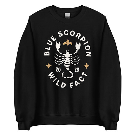 [ID: 145-G242] Blue Scorpion - Wildlife Animal Unisex Crew Neck Sweatshirt