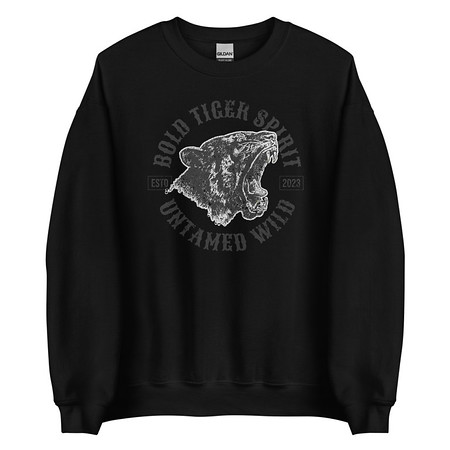 [ID: 145-G249] Bold Tiger Spirit Unisex Crew Neck Sweatshirt