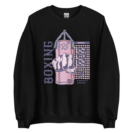 [ID: 145-G277] Boxing Fist - Punching Bag Unisex Crew Neck Sweatshirt