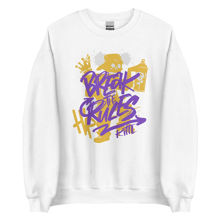 [ID: 145-G282] Break the Rules Graffiti - Spray Paint Unisex Crew Neck Sweatshirt