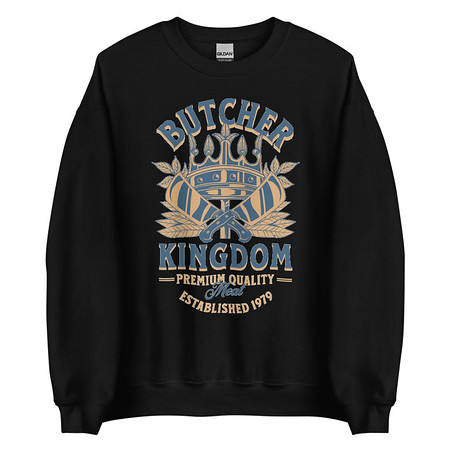 [ID: 145-G301] Butcher Kingdom - Royal Unisex Crew Neck Sweatshirt